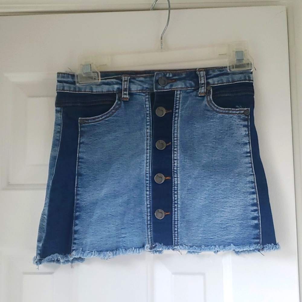 Joey jean denim mini skirt